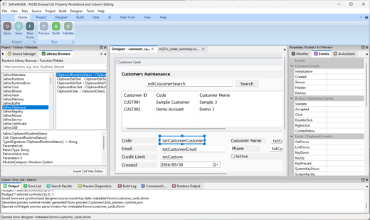 Designer with Source Tools screenshot